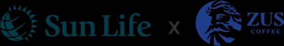 SunLife X Zus Coffee logo